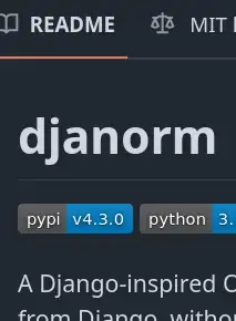 Proyecto djanorm - Un ORM al estilo Django para Python con async de primera clase, schemas de Pydantic listos para FastAPI y un CLI dorm ligero. Sin dependencia del runtime de Django.