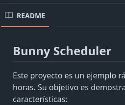 Proyecto Bunny Scheduler - Una aplicación que simula un sistema de reservas en un calendario. Permite crear usuarios, crear reservas y proponer intercambios en las reservas.