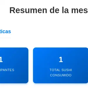 Proyecto Sushi Bunny - Una simulación de una mesa en un restaurante de sushi, donde puedes reunirte con amigos y contar cuanto sushi has comido.