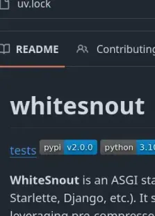 Proyecto Whitesnout - Es un servidor ASGI de ficheros estáticos escrito en Rust y Python. Es muy rápido y ligero, ideal para servir archivos estáticos en producción.